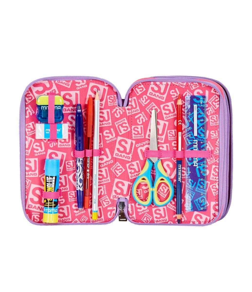 Astuccio 3 Zip - Sphere Full Girl di Seven: Stile e Funzionalità per la Scuola - Quiscuola