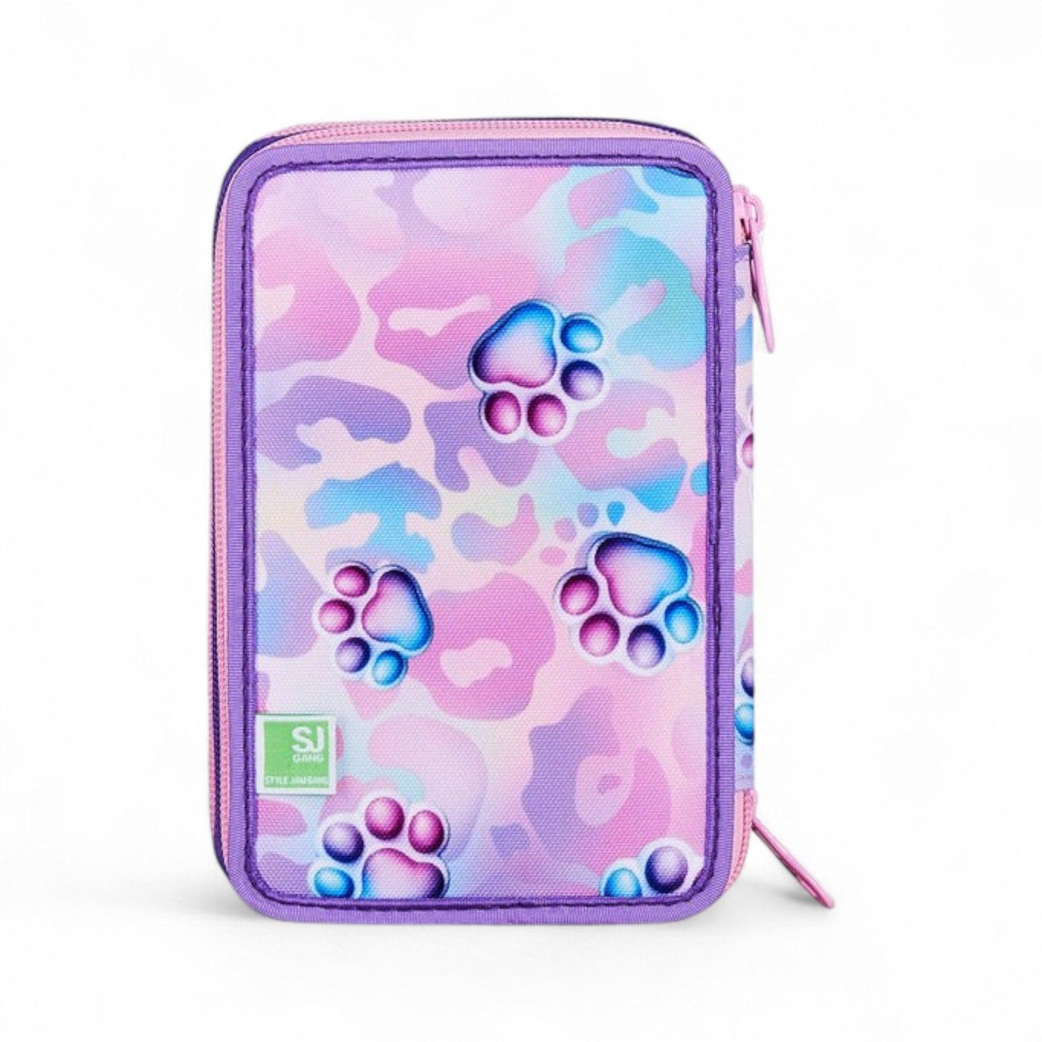 Astuccio scuola Seven SJ 3 zip 3D Glowcat.