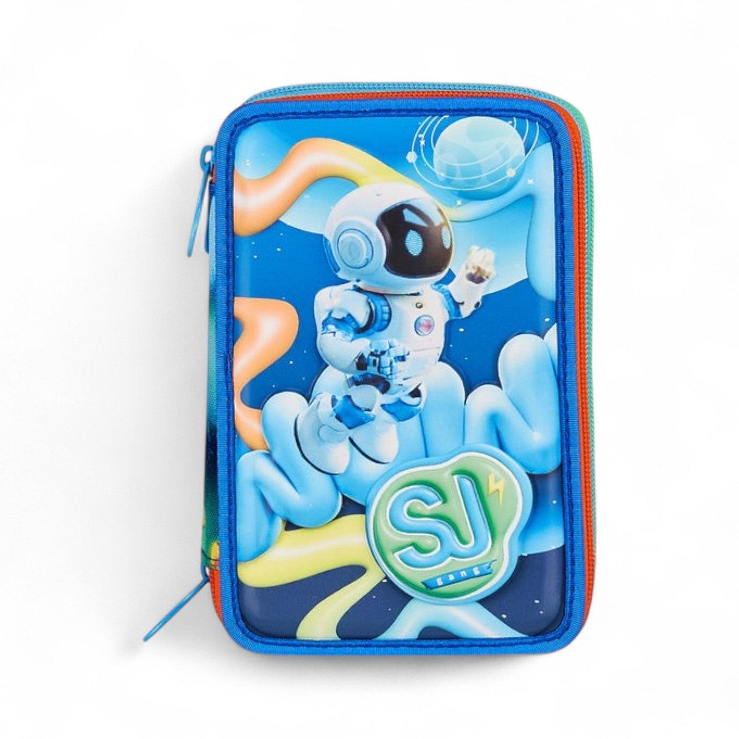 Astuccio scuola Seven SJ 3 zip 3D Space Ride.