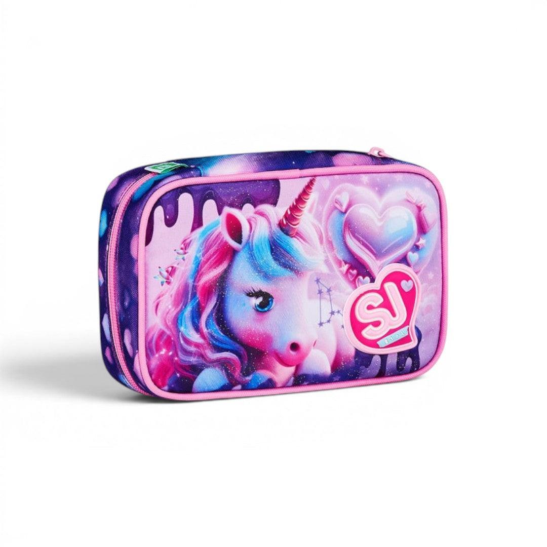 Astuccio Seven Speed Case Pixie Unicorn scuola compatto.