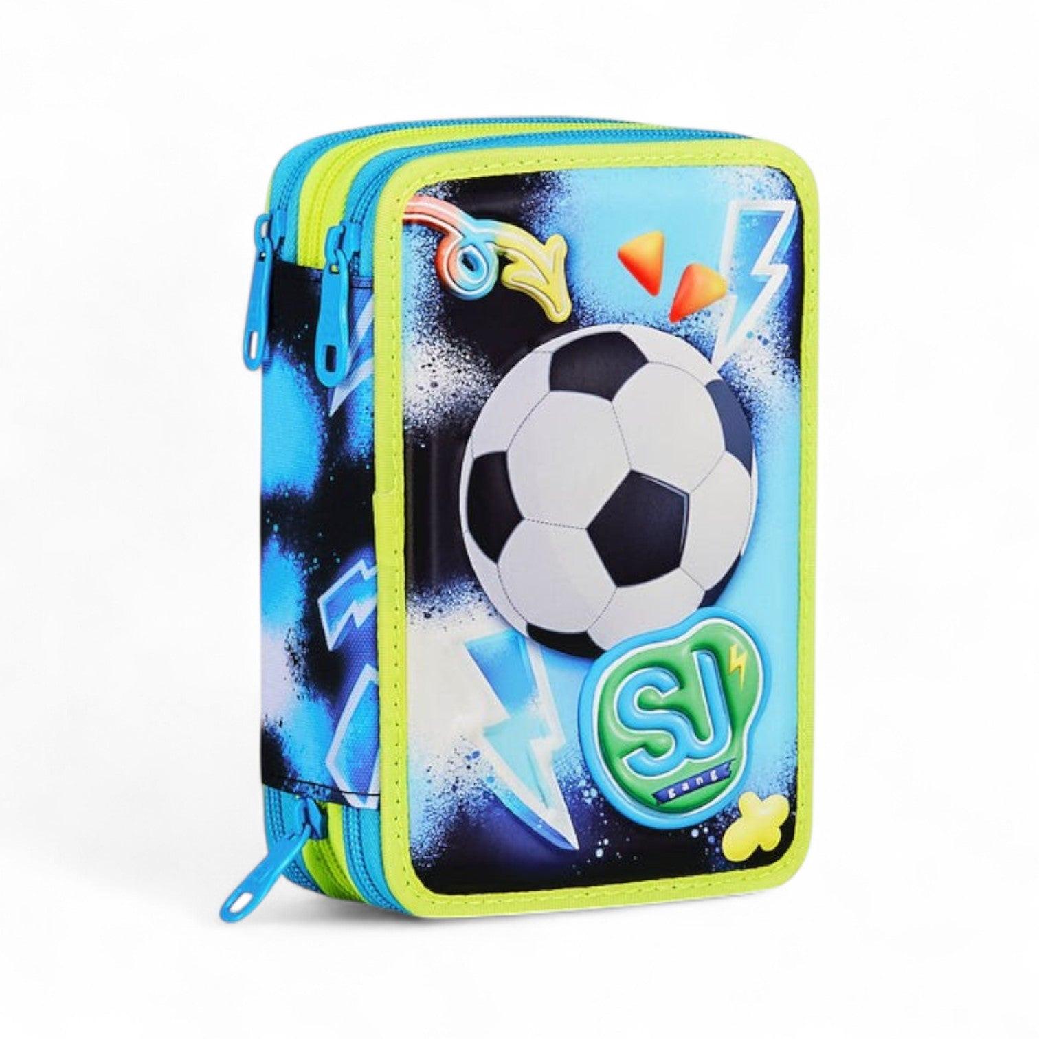 Astuccio scuola Seven SJ 3 zip 3D Glowgame.