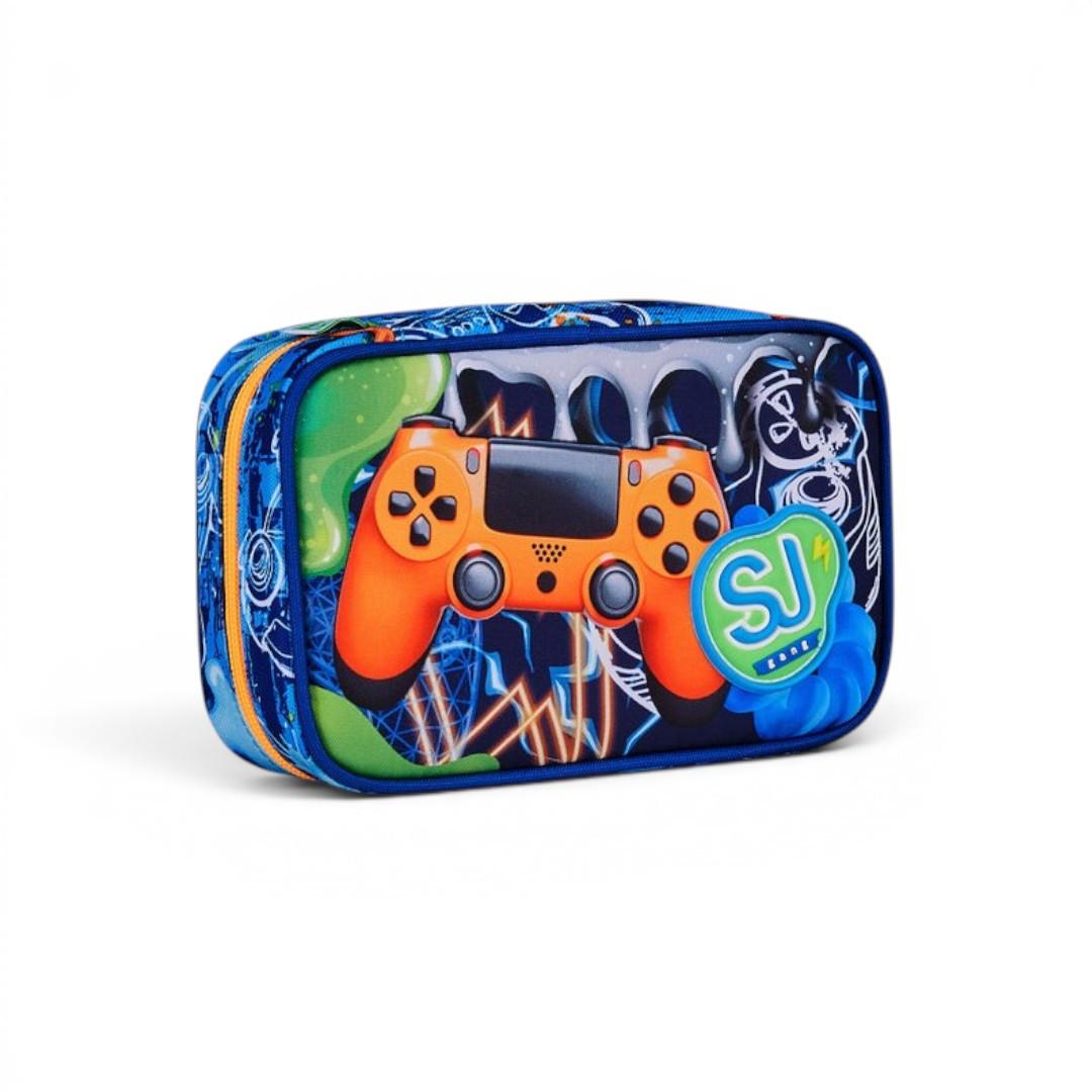 Astuccio Seven Speed Case Joyful Pins Boy scuola compatto.