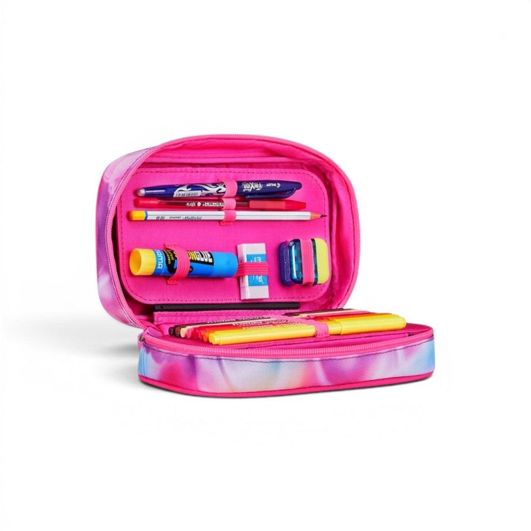 Astuccio Seven Speed Case Joyful Pins Girl scuola compatto.