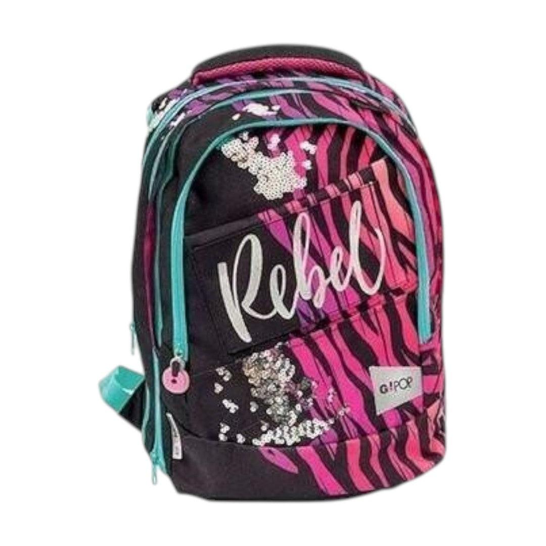 Zaino Scuola Estensibile Round Rebel GoPop.