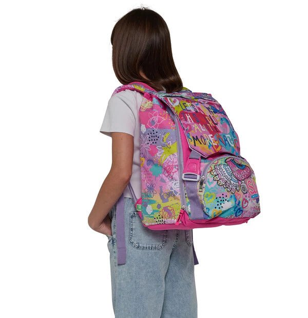 Zaino Estensibile Big Magicflip Girl SJ Gang - Magia e Stile per la Scuola e il Tempo Libero - Quiscuola