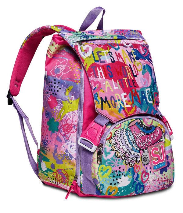 Zaino Estensibile Big Magicflip Girl SJ Gang - Magia e Stile per la Scuola e il Tempo Libero - Quiscuola