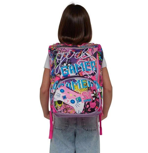 Zaino Estensibile SJ Gang Big Gleamled Girl con LED 28L.