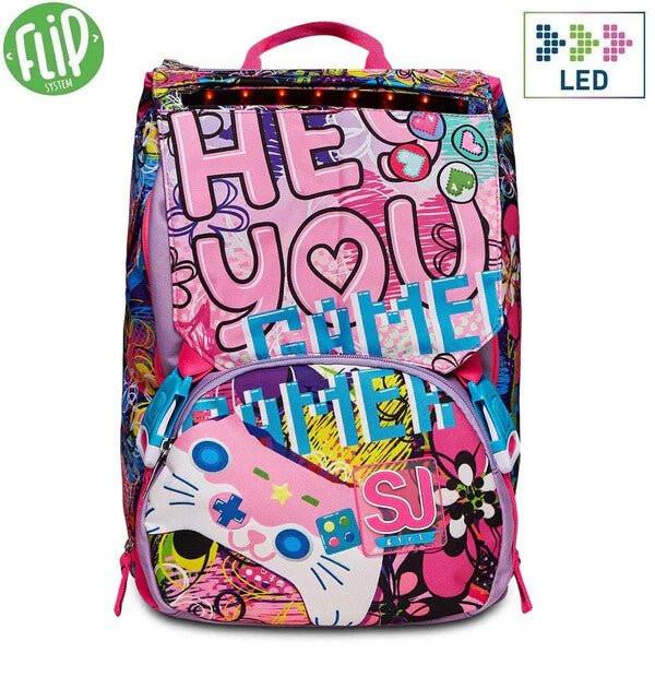 Zaino Estensibile SJ Gang Big Gleamled Girl con LED 28L.