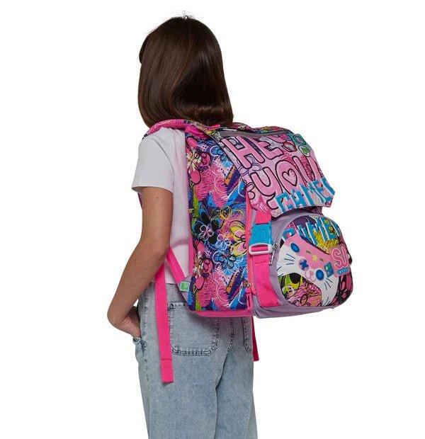 Zaino Estensibile SJ Gang Big Gleamled Girl con LED 28L.