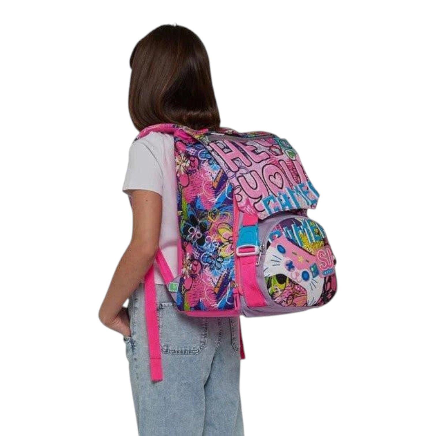 Zaino Estensibile SJ Gang Big Gleamled Girl con LED 28L.