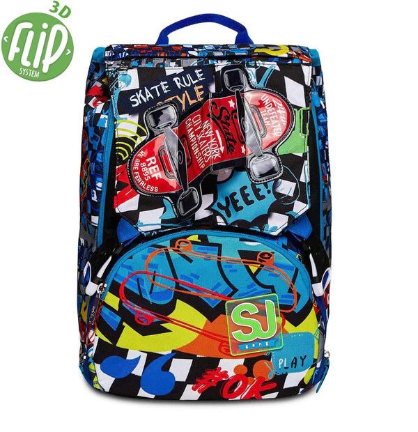 Zaino Estensibile Big Glitzled Boy SJ Gang - Brillantezza e Funzionalità per Giovani Avventurieri - Quiscuola