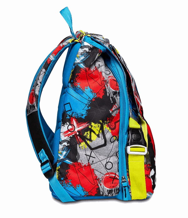 Zaino Estensibile Big - Glitzled Boy: Stile, Funzionalità e LED Luminosi! - Quiscuola