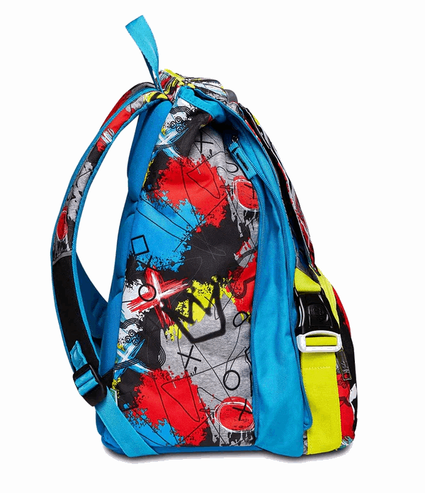 Zaino Estensibile Big - Glitzled Boy: Stile, Funzionalità e LED Luminosi! - Quiscuola