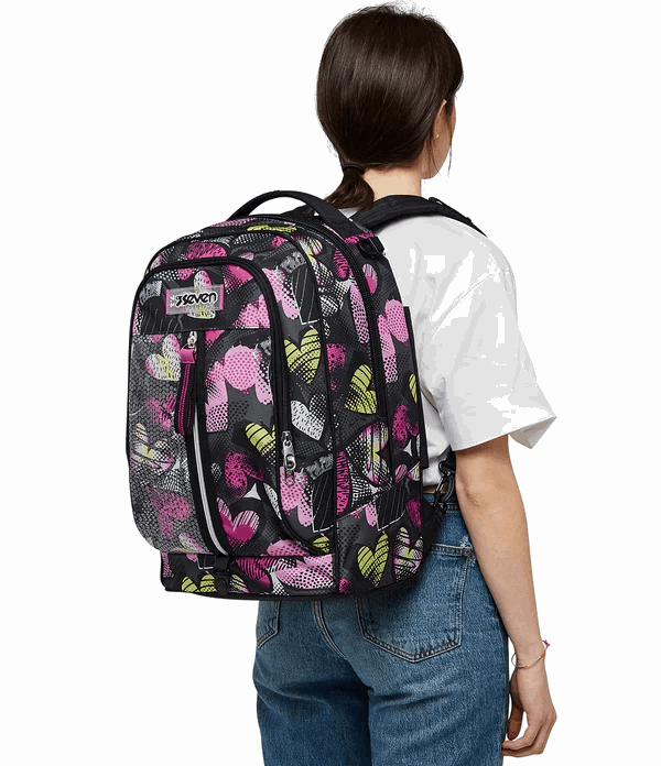 Trolley Jack - 3WD Kiddie Crush di Seven: Zaino con Carrello Sganciabile e 3 Ruote - Quiscuola