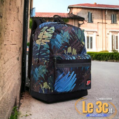 Zaino Seven REVERSIBILE THE DOUBLE STROKE BRUSH - Versatile e Eco - Friendly - Quiscuola