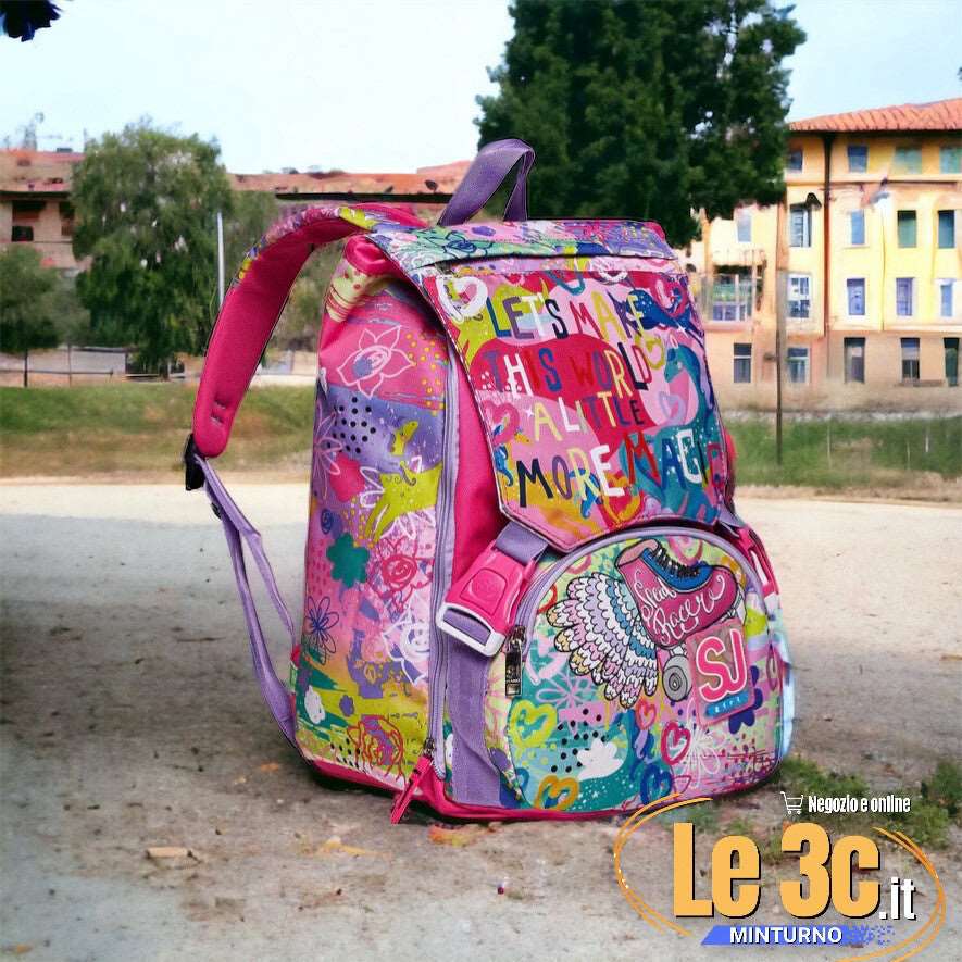 Zaino Estensibile Big Magicflip Girl SJ Gang - Magia e Stile per la Scuola e il Tempo Libero - Quiscuola