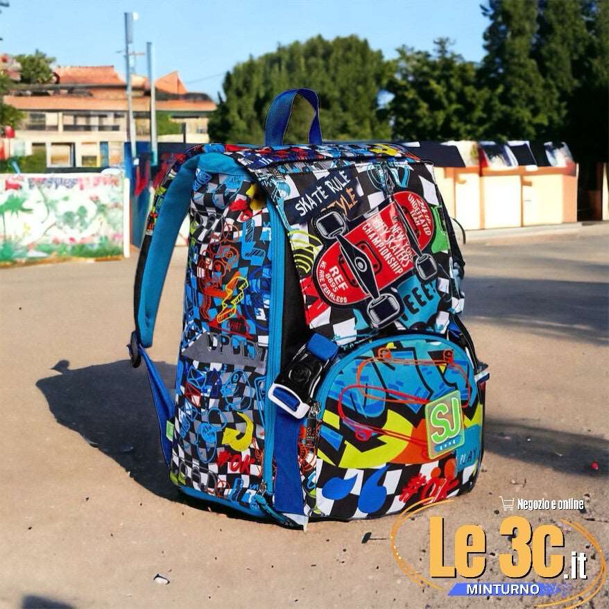 Zaino Estensibile Big Glitzled Boy SJ Gang - Brillantezza e Funzionalità per Giovani Avventurieri - Quiscuola