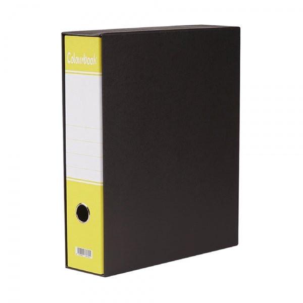 Registratore con Custodia Colourbook – Dorso 8 cm, Colori Fluo - Quiscuola