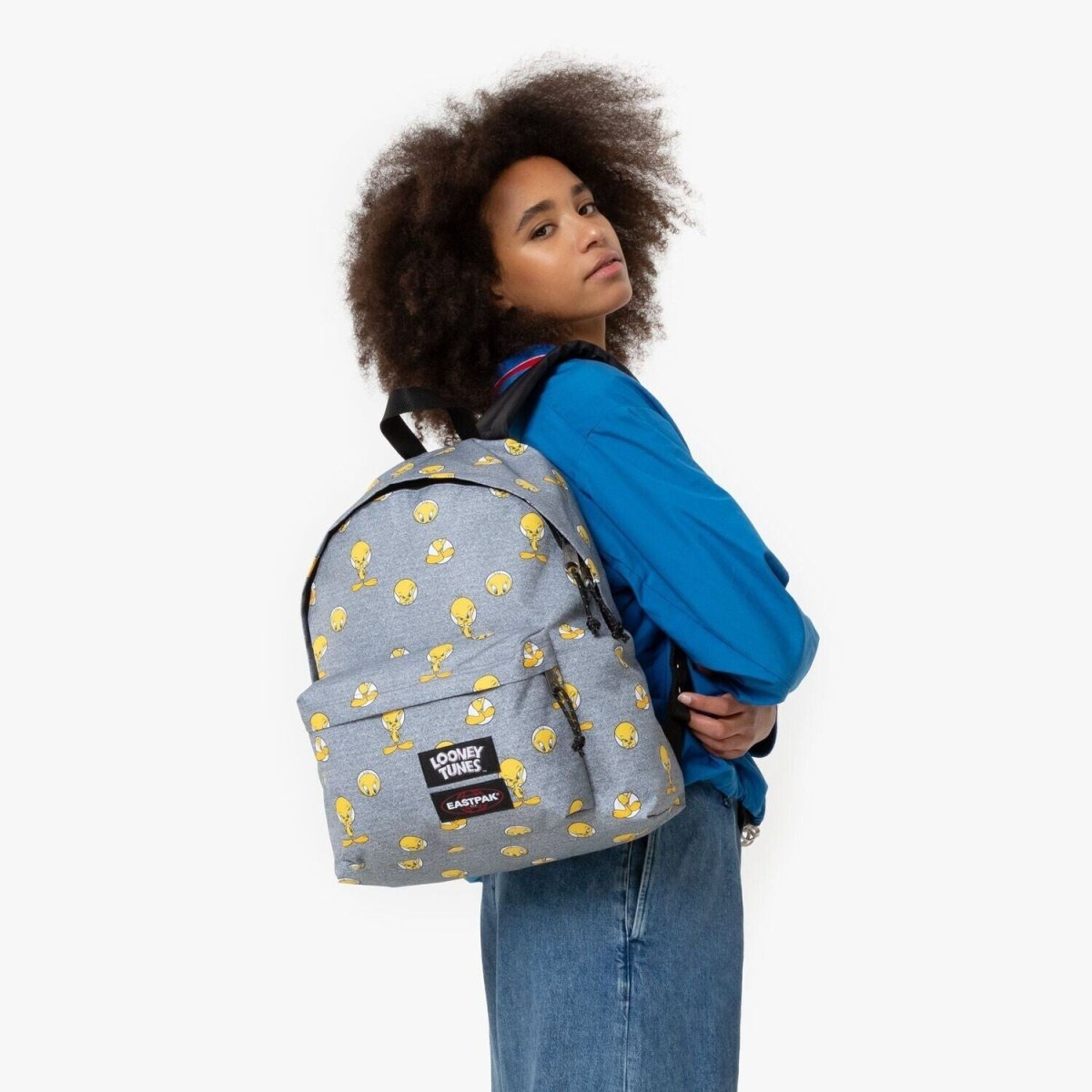 Zainetto Eastpak Padded Pak'r Tweety Grey - Esclusiva Collezione Looney Tunes - Quiscuola