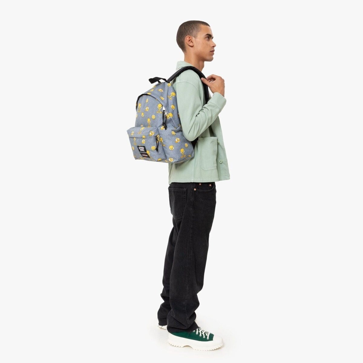 Zainetto Eastpak Padded Pak'r Tweety Grey - Esclusiva Collezione Looney Tunes - Quiscuola