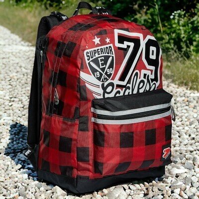 Zaino Seven The Double - Reversibile, Eco - Material con Tasche Multiple - Quiscuola