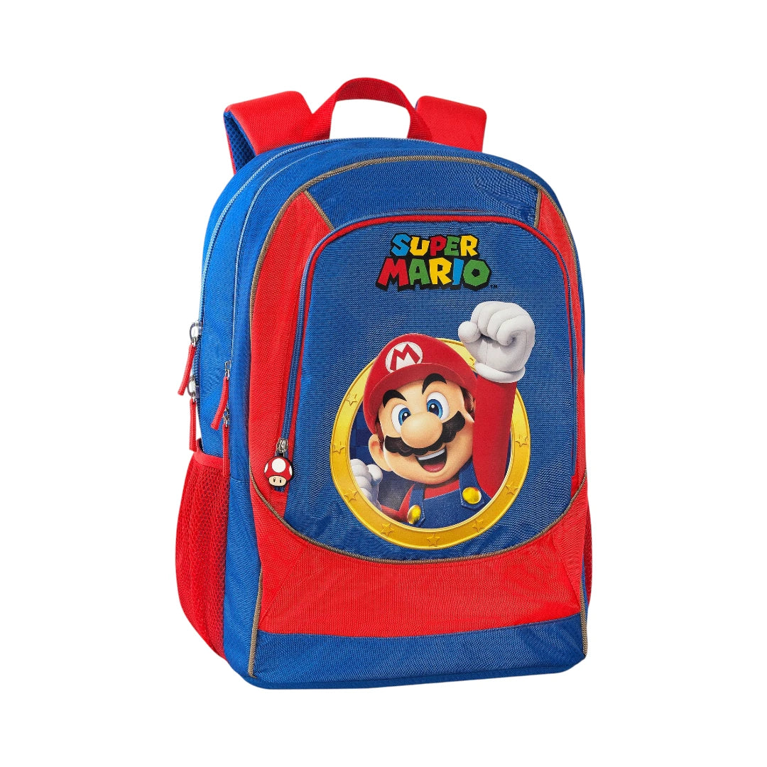 Zaino scuola trolley Super Mario Panini grafica 2026-2027.