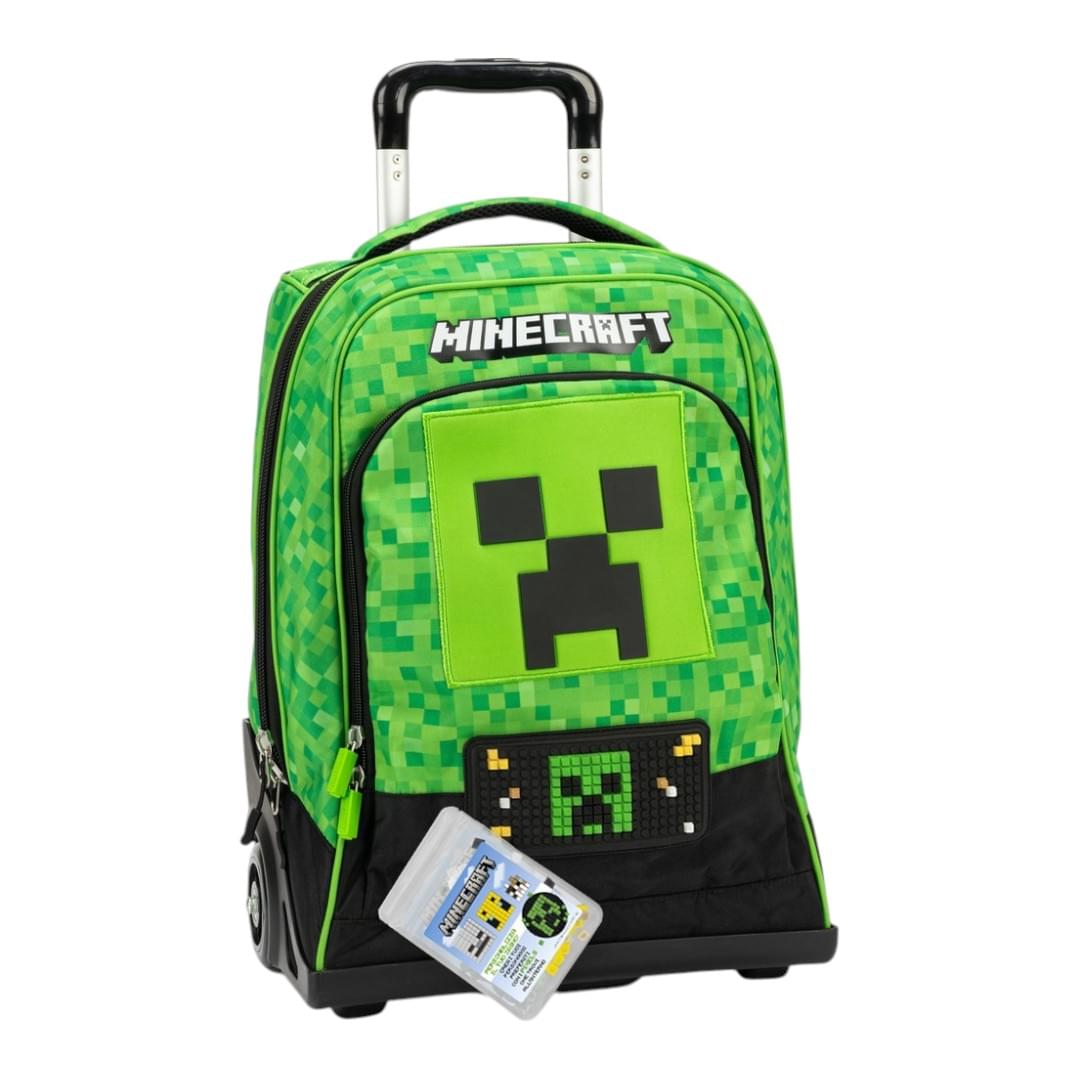 Zaino Trolley Scuola Minecraft Franco Panini