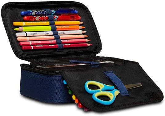 Astuccio Quick Case Seven Freethink Unisex Blu - Completo di 46 Accessori - Quiscuola