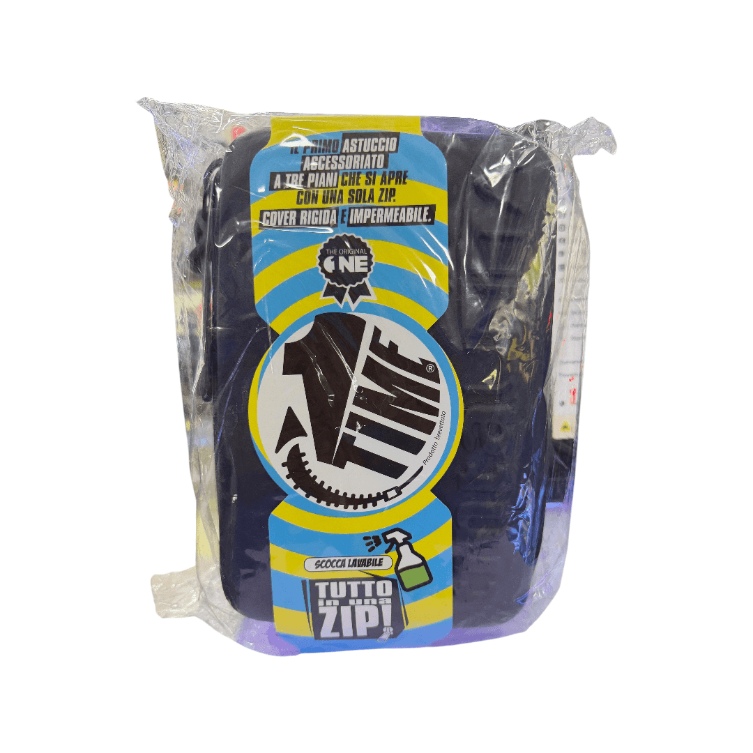 Astuccio Tinta Unita 3 piani una zip accessoriato One Time 2026/27