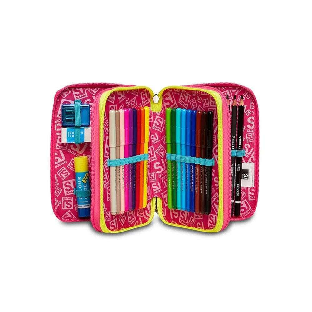 Astuccio 3 Zip SJ Gang Clack It Girl con 45 pezzi.
