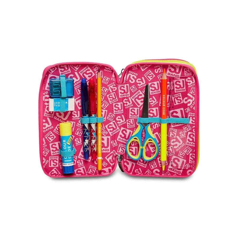 Astuccio 3 Zip SJ Gang Clack It Girl con 45 pezzi.