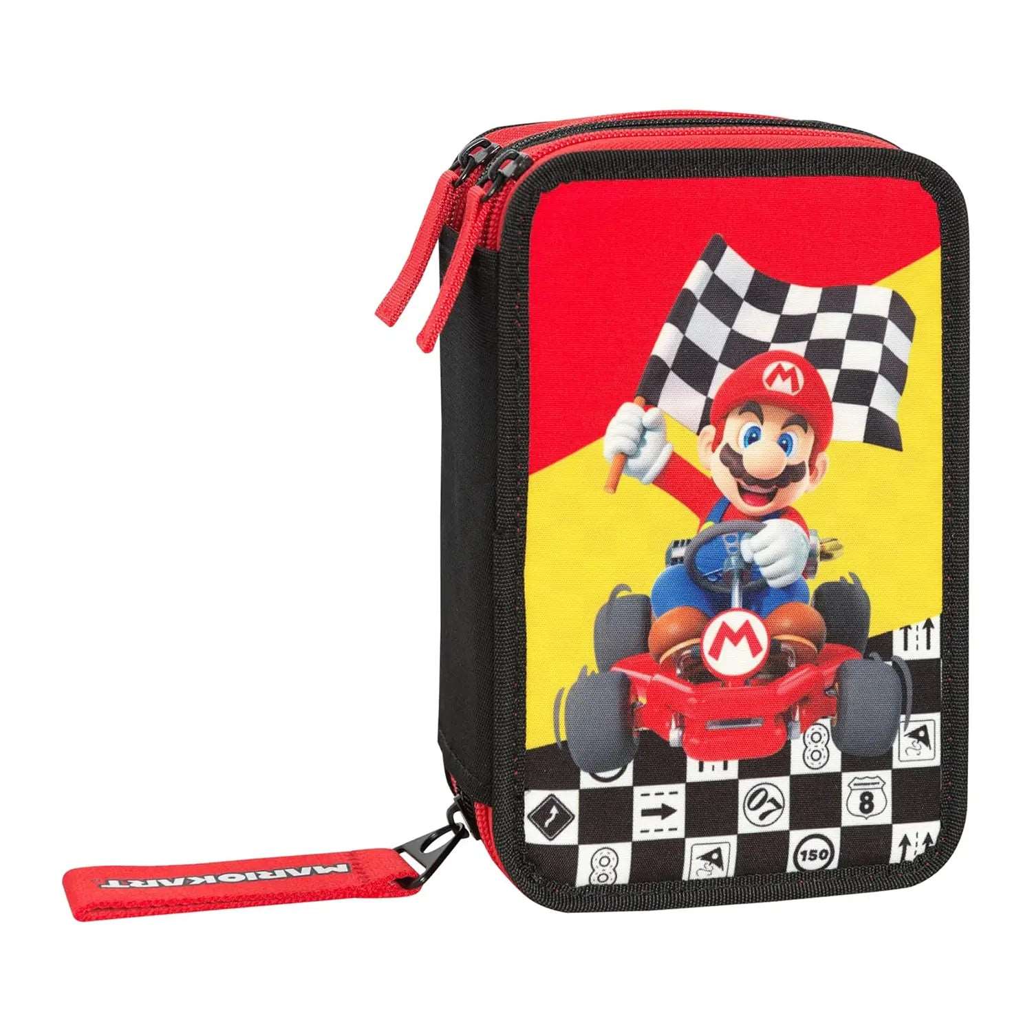 Astuccio Scuola Mario Kart Ufficiale - 3 Zip - Kit Completo - Quiscuola
