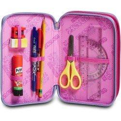 Astuccio 3 Zip Seven Virtual Girl con corredo.