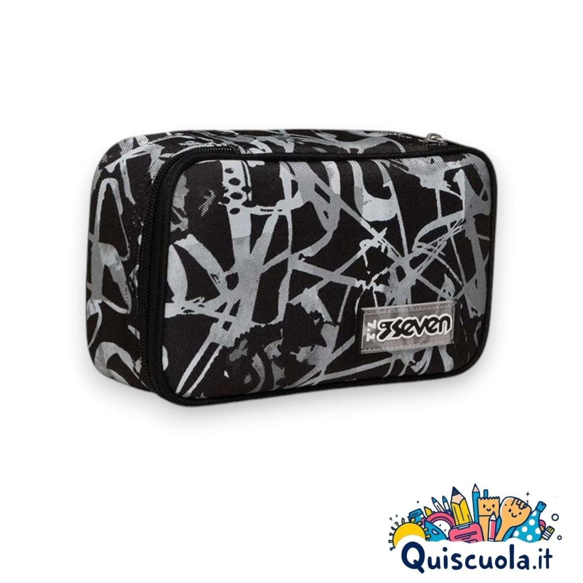 Astuccio Quick Case Seven Freethink Boy - Graffiti Style, Completo di 46 Accessori - Quiscuola
