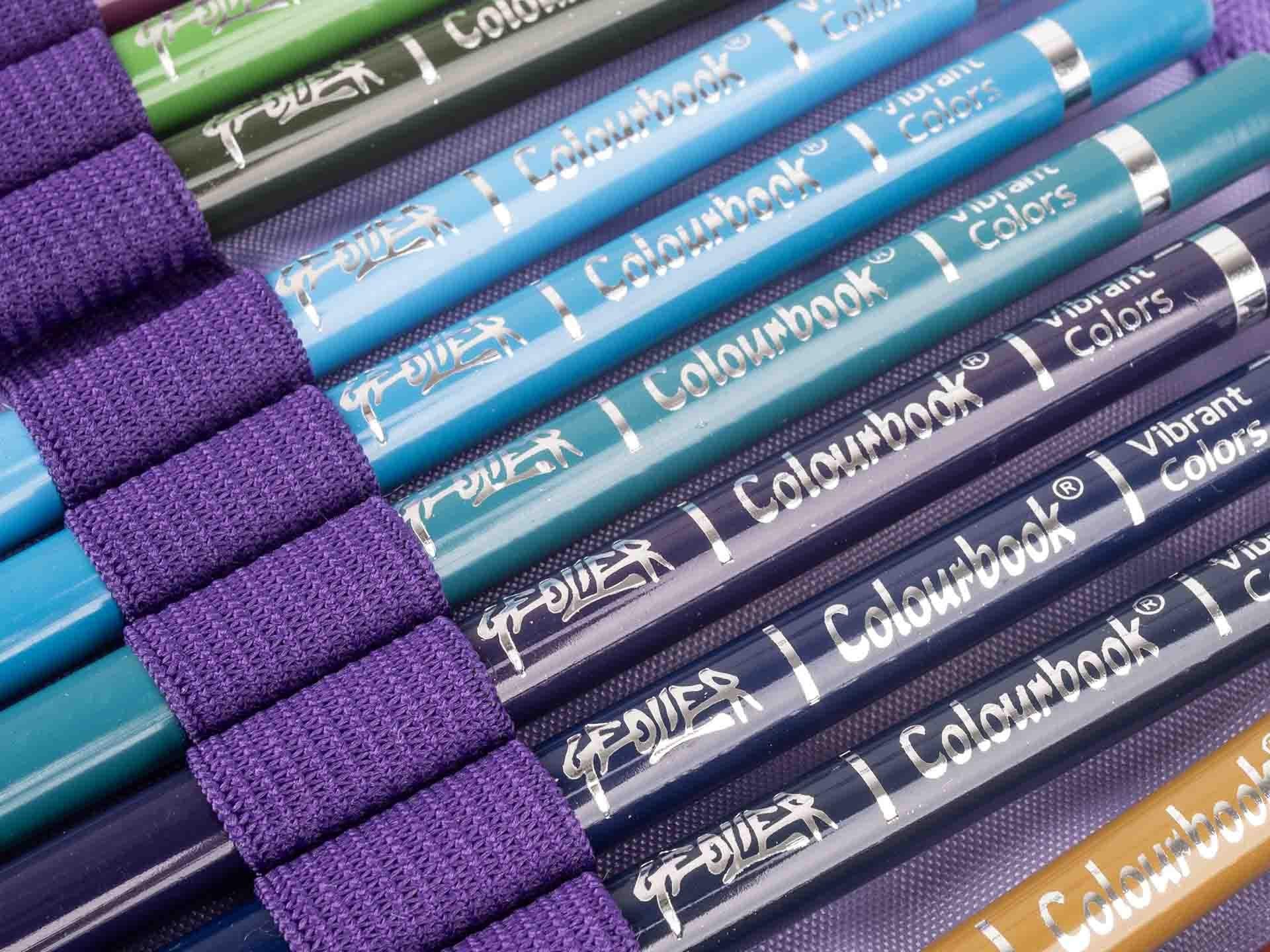 Astuccio Portapastelli a Rotolo Geolier x Colourbook – 24 Pastelli - Quiscuola