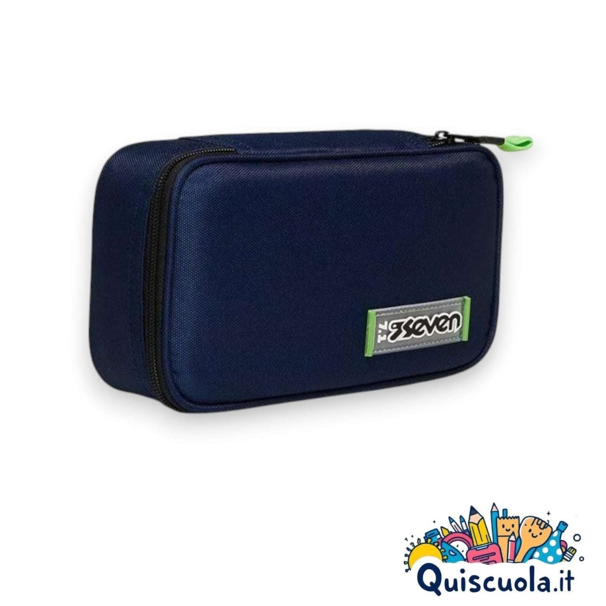 Astuccio Quick Case Seven Freethink Unisex Blu - Completo di 46 Accessori - Quiscuola