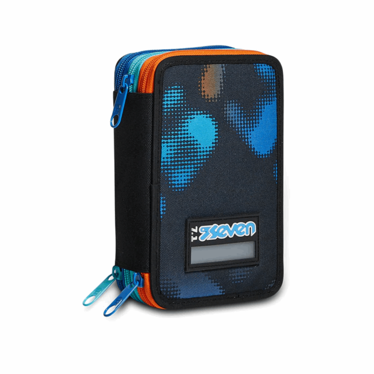 Astuccio 3 Zip Seven Melt Boy - Completo di 45 Accessori - Quiscuola