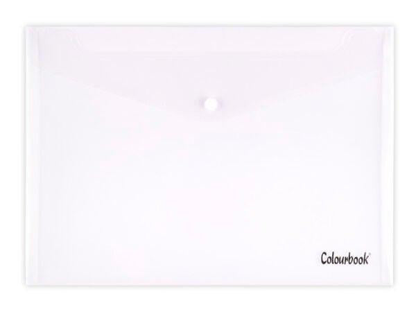 Set 5 Buste Portadocumenti Colourbook A4/A5 con bottone.