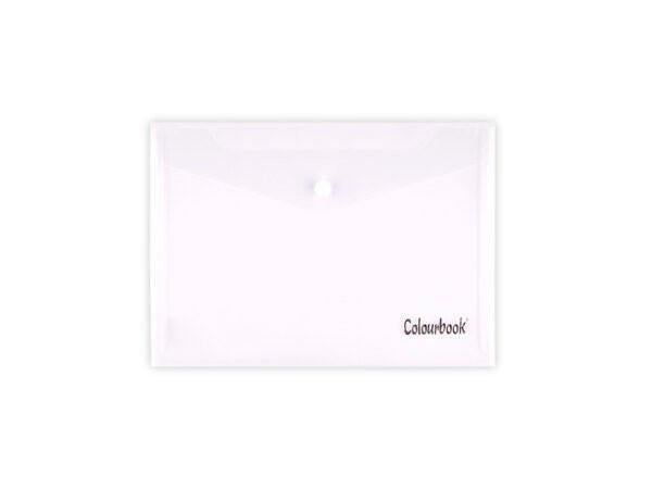 Set 5 Buste Portadocumenti Colourbook A4/A5 con bottone.