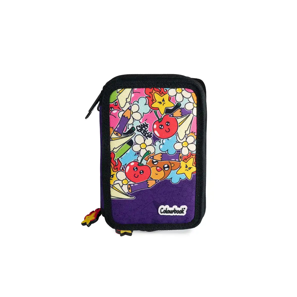 Astuccio 3 zip Gianpiero Colourbook - Texture Indaco - foto 5