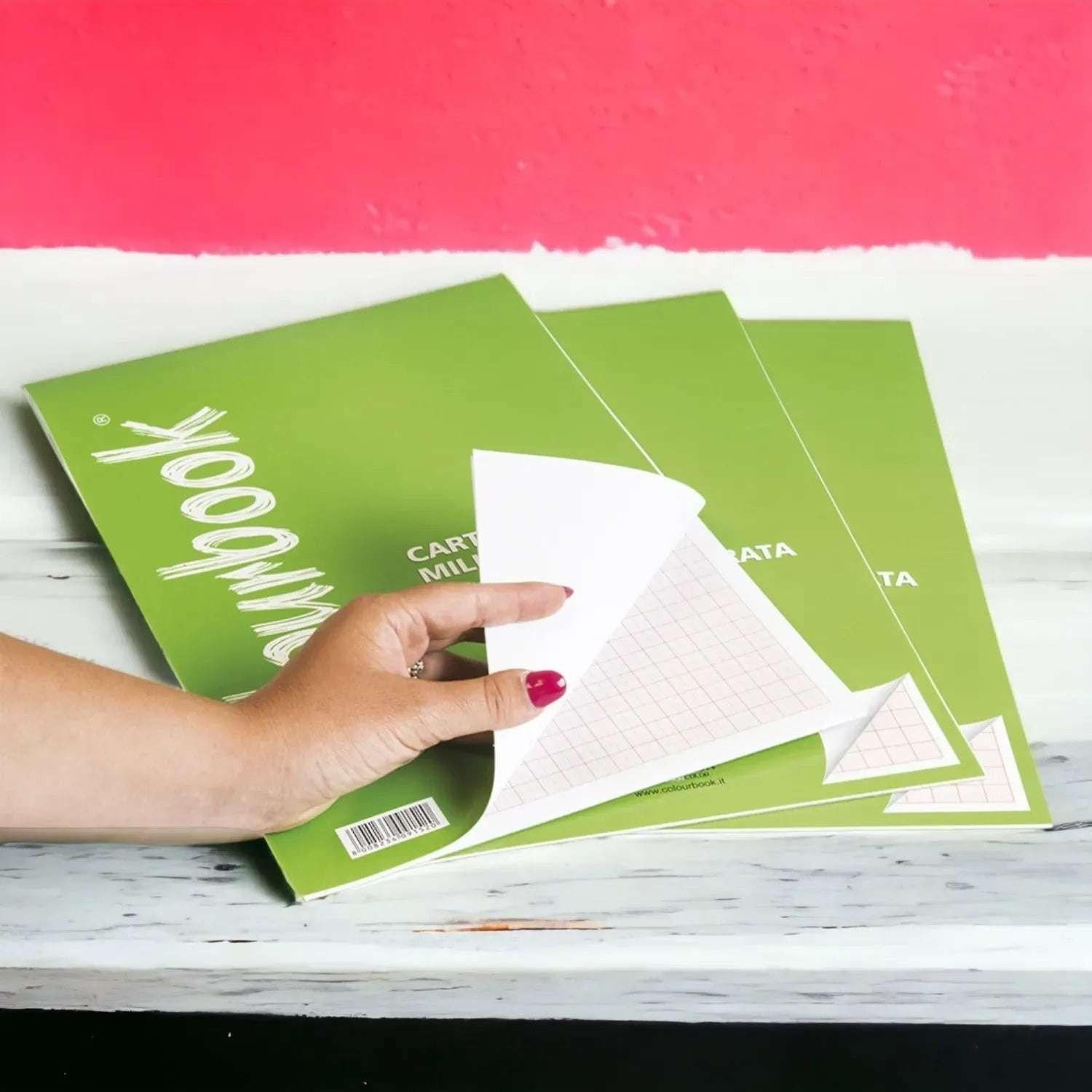 Blocco Carta Millimetrata Colourbook – Per Disegno Tecnico e Precisione.