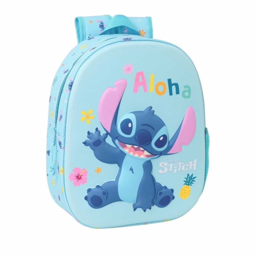 Zaino Stitch Aloha 3D 33 cm Scuola Materna