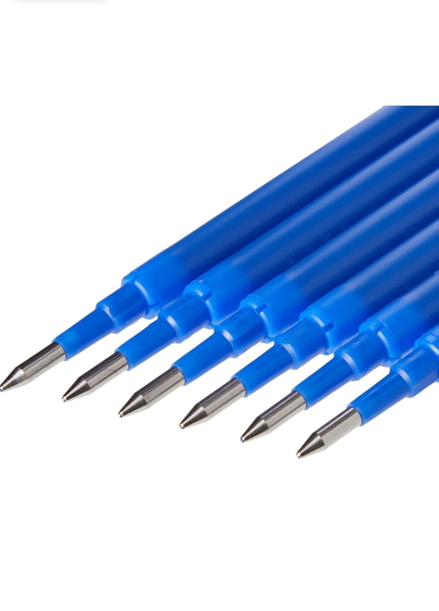 Ricariche Pilot Frixion Ball - Punta Media in Blu, Nero e Multicolore - Confezione da 6 - Quiscuola