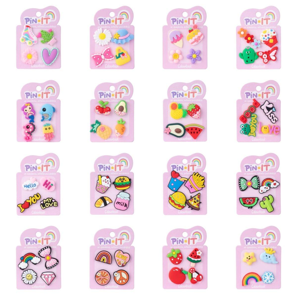 Pin It – Set di Pins per Personalizzare Quaderni Colourbook..