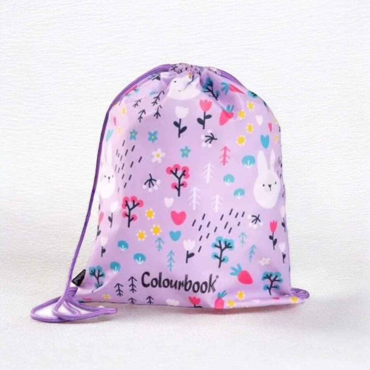 Borsa a Sacca Colour Bag – 4 Fantasie con Tasca Laterale e Coulisse.