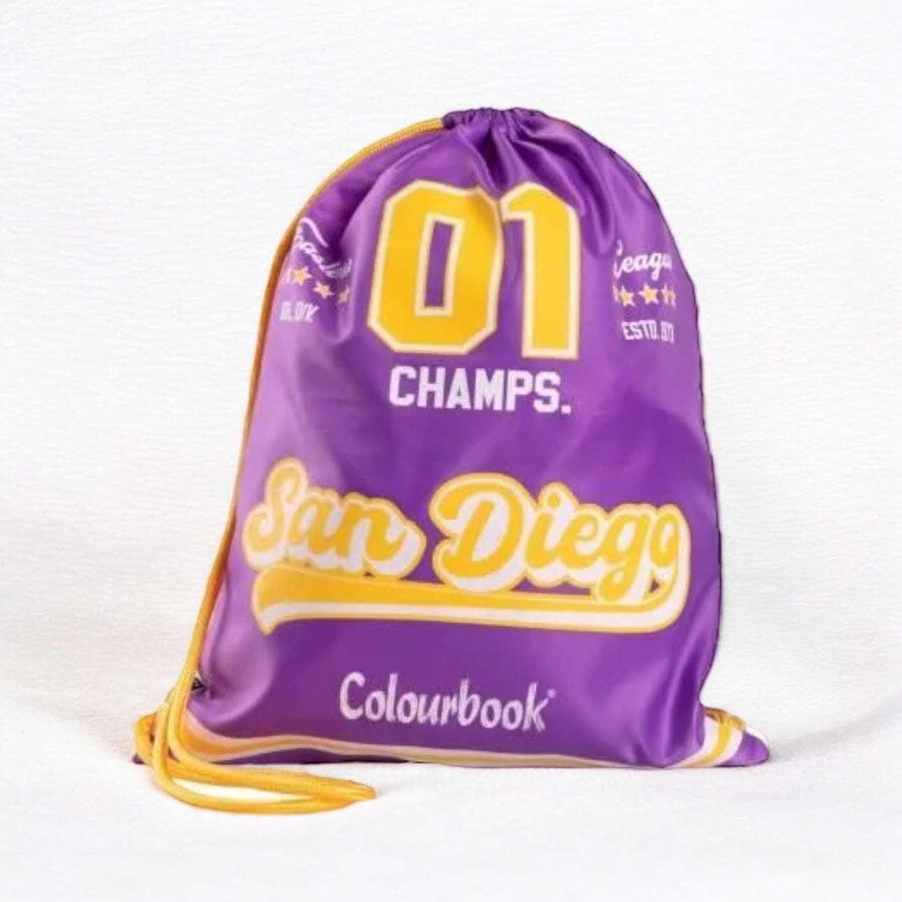 Borsa a Sacca Colour Bag – 4 Fantasie con Tasca Laterale e Coulisse.