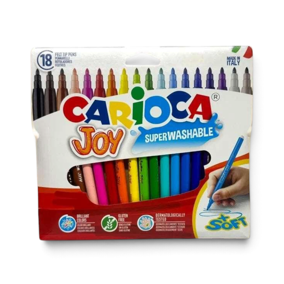 Pennarelli Carioca Joy 18 colori Punta resistente