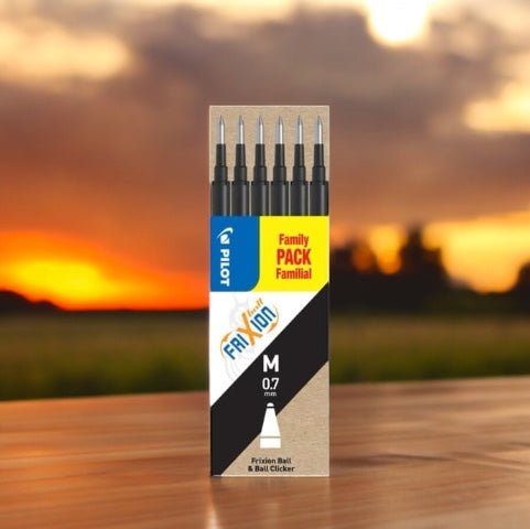 Ricariche Pilot Frixion Ball - Punta Media in Blu, Nero e Multicolore - Confezione da 6 - Quiscuola