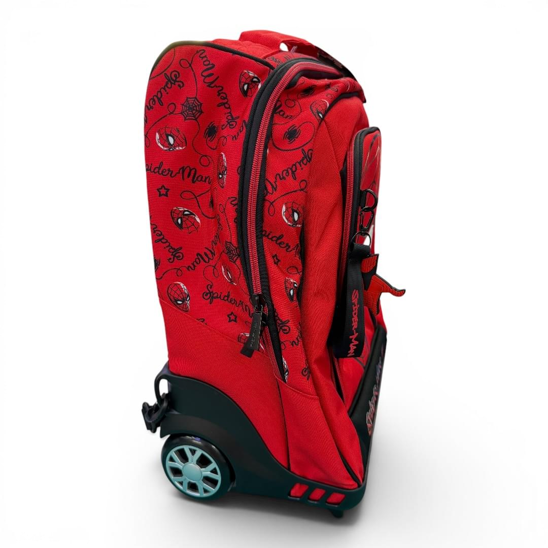 Zaino Trolley Scuola Spiderman 2 in 1