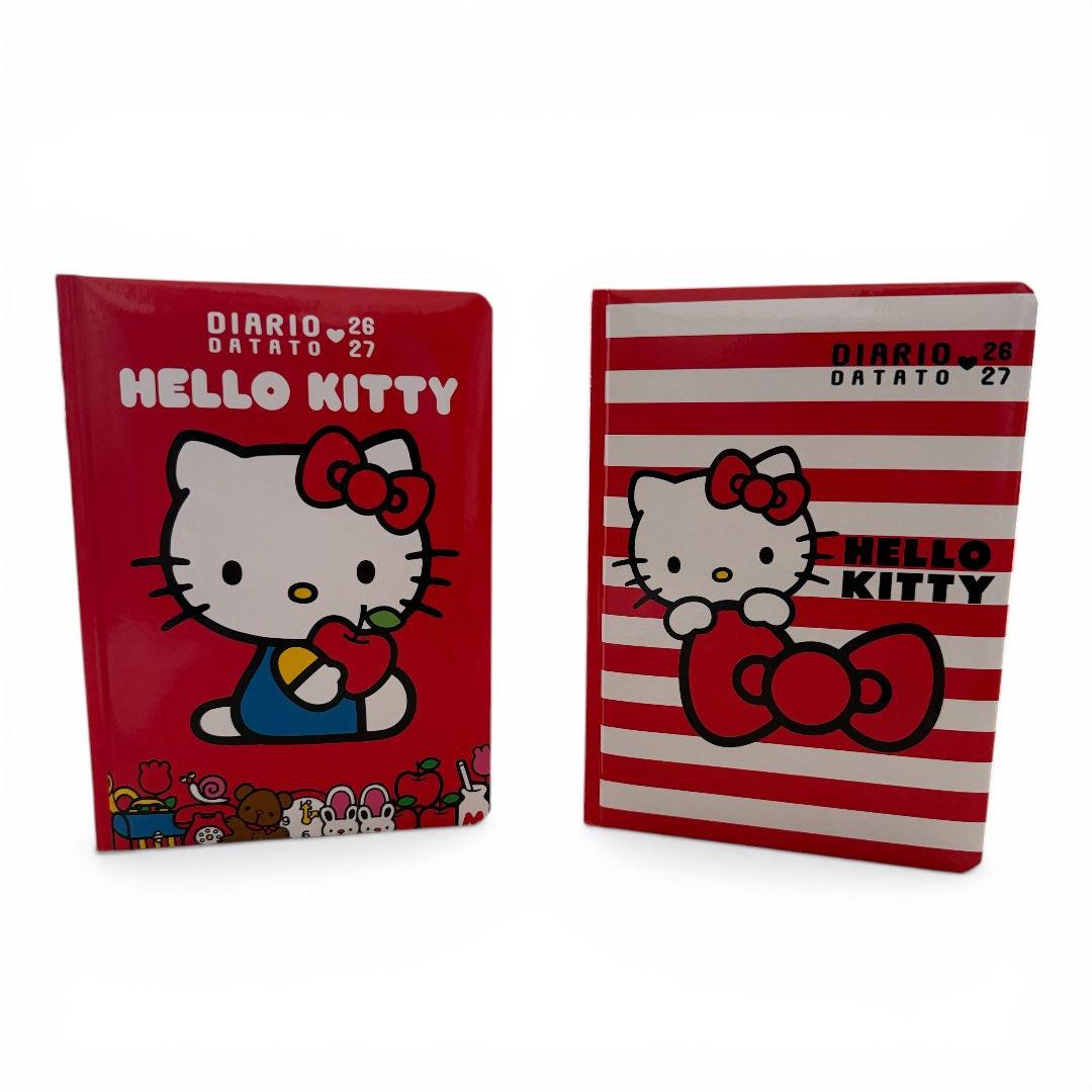 Diario scuola Hello Kitty 2026 2027 datato standard red.
